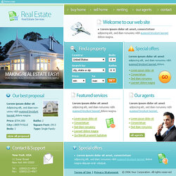 Spiffing Best Free Real Estate Templates Template House Web