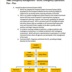 Sublime Emergency Operation Plan Template Management Operations
