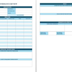 Capital Free Employee Performance Review Templates Word Template Period Introductory