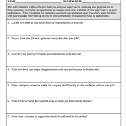 Sublime Free Performance Review Samples In Ms Word Template Employee Templates