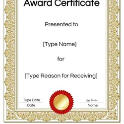 Supreme Free Printable Certificate Templates Customize Online Template Print Horizontal