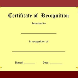 Swell Blank Certificates Certificate Templates Template Borders Recognition Printable Word Award Border