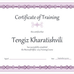 Perfect Free Creative Blank Certificate Templates In Vector Farewell License Training Template