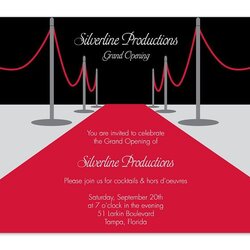 Swell Red Carpet Invitations Templates Free