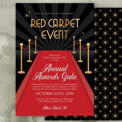 Image Red Carpet Invitations Gala Invitation Emmy