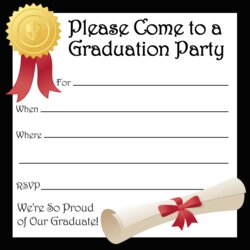 Superb College Graduation Party Invitations Printable Free Gallery Invite Announcements Inviting