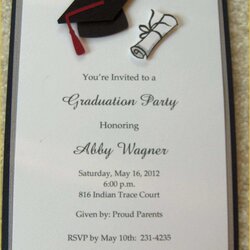 Capital Graduation Party Invitation Postcard Templates Free Of College Wording Cards Invites Announcements