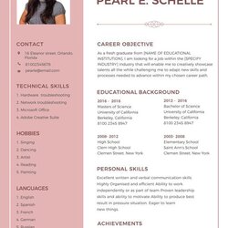 Very Good High School Resume Templates Examples Samples Format Template Resumes Free