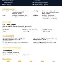 Worthy High Resume Templates What To Look For Creative School