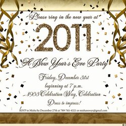 Superior New Year Eve Invitation Templates Free Party Invite Template