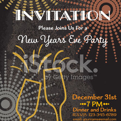 Supreme New Eve Party Invitation Template Stock Photos Year Premium Templates Vector Getty