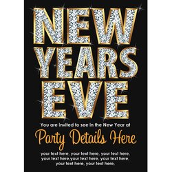 New Eve Party Invitation Wording Years Invitations