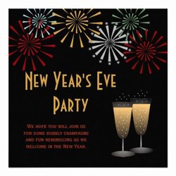 Exceptional New Years Eve Invitations Template In