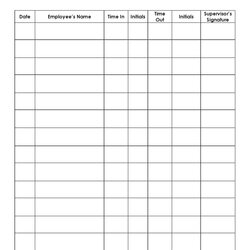 Sublime Free Sample Employee Sign In Sheet Templates Ms Word Excel Out