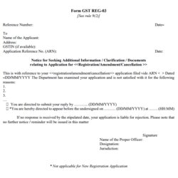 Out Of This World Registration Documents Requested Or Application Rejected Sample Reg Notice Officer
