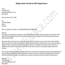Splendid Reply Letter Format To Department In Word Tax Sample Service Cover Registration