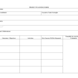 Professional Project Plan Templates Excel Word
