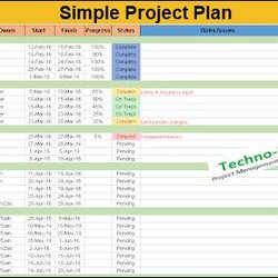 Smashing Simple Project Plan Template Free Download Easy Projects How To