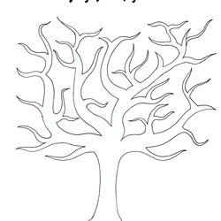 Great Best Images Of Family Tree Outline Printable Template Blank Drawing Large Kids Templates Coloring