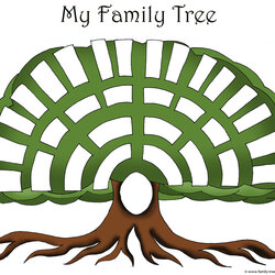 Family Tree Templates Genealogy For Your Ancestry Map Template Blank Clip History Designs Kids Chart Simple