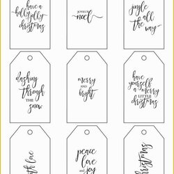 Magnificent Free Printable Gift Tag Templates For Word Of Best Blank Labels To Degree Os Hold Wondrous Tags