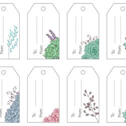 Admirable Best Gift Tags Printable Template You Calendars