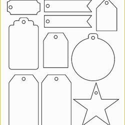 Excellent Free Printable Gift Tags Templates Of Christmas Tag Template Word Remarkable Wrapping Holiday