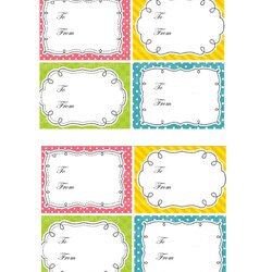 Very Good Free Printable Tag Templates Gift Template