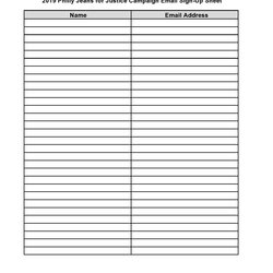 Superlative Free Sign Up Sheet Template Word Email