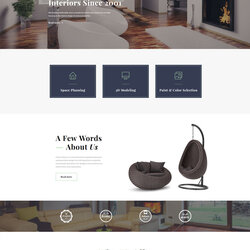 Spiffing Interior Design Template Decor Website Original