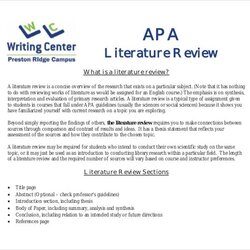 Spiffing Literature Review Outline Templates Doc Collin Width