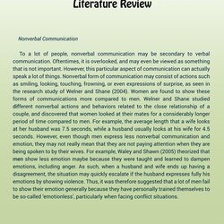 Very Good Literature Review Format By Lit Samples Page