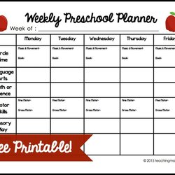 Out Of This World Weekly Preschool Planner Lesson Plan Template Plans Printable Toddlers Curriculum Planning