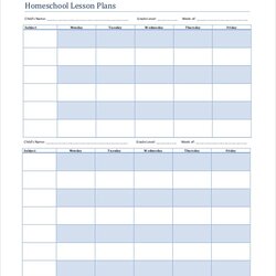 Perfect Printable Lesson Plan Templates In Ms Word Google Docs Apple Pages Template Plans Weekly School