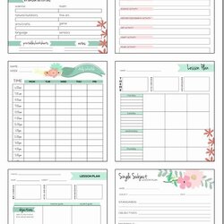 Terrific Teacher Day Plan Template Lovely Free Weekly Lesson And Planner Plans Planning Printable Ahead Pages