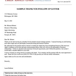 Brilliant Thank You Letter Template Example