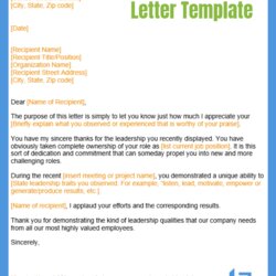 The Highest Standard Thank You Letter Sample Free Business Writing Templates Leadership Template Their