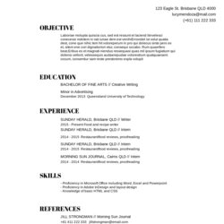 Fantastic Resume Templates Examples Free