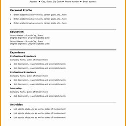 Spiffing Free Resume Templates For Pages Of Template Basic Simple Word Microsoft Blank Builder Office Student