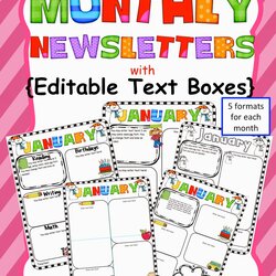 High Quality May Newsletter Template Free Printable Templates