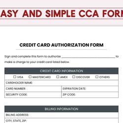 Fine Easy Credit Card Authorization Form Finland