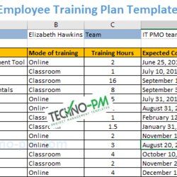 Magnificent Employee Training Plan Excel Template Download Free Project Planning Work Schedule Sample