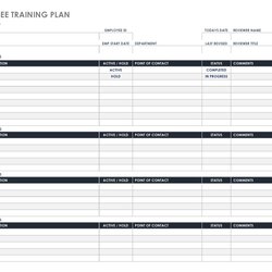 Sublime Employee Training Plan Templates Word Excel Template