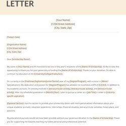 Brilliant Scholarship Thank You Letter Template Examples Tips After Interview Donor Phone Letters Sample