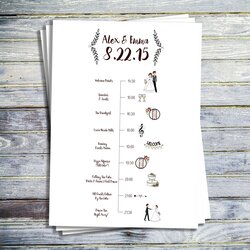 The Highest Quality Wedding Printable Program Order Of Events Service Della