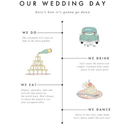 Fine Free Wedding Day Template Customize With