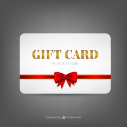 Sterling Free Vector Gift Card Template