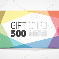 Gift Card Template Templates Creative Market