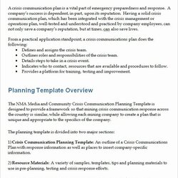 Out Of This World Crisis Communications Plan Template Beautiful Communication