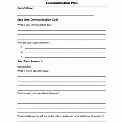 Exceptional Crisis Communication Plan Sample Master Of Template Document Awesome